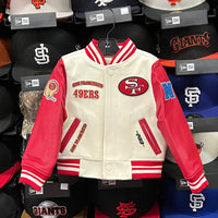 SF 49ers ProStandard Letterman Jacket (Toddler Size) - Cream