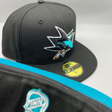 SJ Sharks (Black/Turquiose) NE Fitted