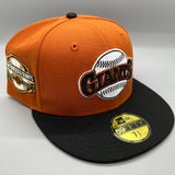 SF Giants NE Fitted (Rustic Orange/Black) w/ 2000 InAugural Season SP