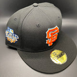 SF Giants (Cloud Under) NE Fitted (Black/Orange/BabyBlue) w/ ‘10 WS Side Patch