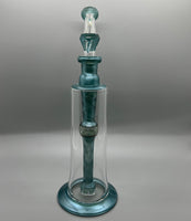 Shamby Glass Custom 11” Satin Bubbler w/Retti (Neptunium)