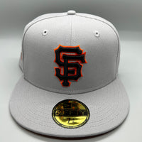 SF Giants NE Fitted (Gray/Black/Orange) w/ 2014 WS Side Patch