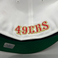 SF 49ers “Saloon” (White/Red) NE Fitted w/ SB XXIV Side Patch