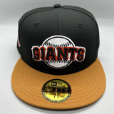 SF Giants NE Fitted (Black/LtBronze) w/‘89 WS “Battle Of The Bay” Side Patch