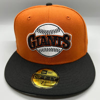 SF Giants NE Fitted (Rustic Orange/Black) w/ 2000 InAugural Season SP
