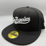 SF Giants “City-Script” NE Fitted (Black/White)