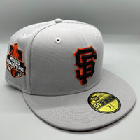 SF Giants NE Fitted (Gray/Black/Orange) w/ 2014 WS Side Patch
