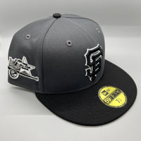 SF Giants NE Fitted (Dark Gray/Black/White) w/ 1961 ASG Side Patch