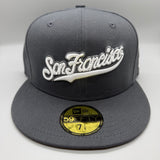 SF Giants “City-Script” NE Fitted (DarkGray/White)