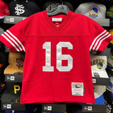 SF 49ers Mitchell&Ness Montana #16 Jersey (Children Size)