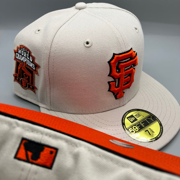 SF Giants NE Fitted (Stone/Orange/Black) w/ 2012 WSC Side Patch