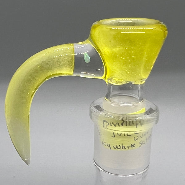 Jarred Bennett Glass 14mm Slide #05 (Pineapple Juice Over Icy White Satin)