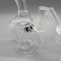 Holiday Sale (Dec 6th) Augy Glass 6” Clear Klein Recycler w/Drop Down