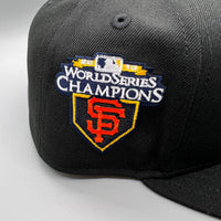SF Giants NE Fitted (Black/Orange) w/ 2010 WSC Side Patch
