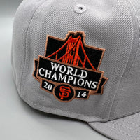 SF Giants NE Fitted (Gray/Black/Orange) w/ 2014 WS Side Patch