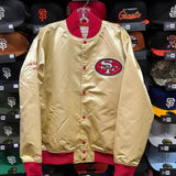 *Sale* SF 49ers Mitchell&Ness Gold Satin Jacket