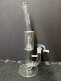 Sovereignty MA Stemline 16mm 6-Cut UpGrid to Mini Grid Dome with Bent Neck (Translucent Hydro Over White Satin)