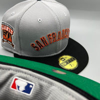 Holiday Sale (Dec 12th) SF Giants NE Fitted (Pivot Mesh Crown) w/ 50th Anniv Side Patch