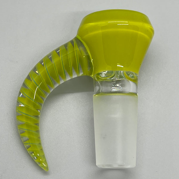 Shamby Glass 14mm Slide #10 (Chartreuse Over Agua AKA Avacado)