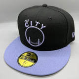 SF Warriors “The City” (Black/Lavender) NE Fitted