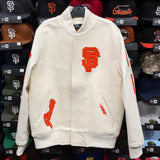 *Sale* SF Giants ProStandard Cream/Orange Letterman Jacket