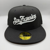 SF Giants “City-Script” NE Fitted (Black/White)