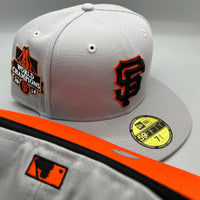 SF Giants NE Fitted (Gray/Black/Orange) w/ 2014 WS Side Patch