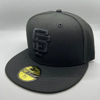 SF Giants NE Fitted (Black/Black/Black) w/ 2007 ASW Side Patch