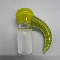 Shamby Glass 18mm Slide #09 (Chartreuse Over Agua AKA Avacado)