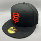 SF Giants NE Fitted (Black/Orange) w/ 2010 WSC Side Patch