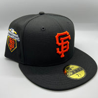 SF Giants NE Fitted (Black/Orange) w/ 2010 WSC Side Patch