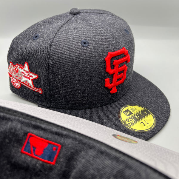 SF Giants NE Fitted (Heather Navy/Red) w/ 1961 ASG Side Patch