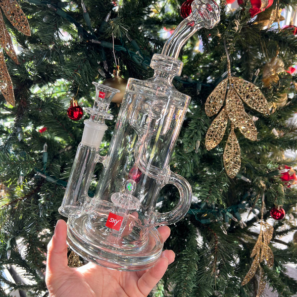 Holiday Sale (Dec 10th) Sky Glass 12” XL Klein Incycler w/18mm slide