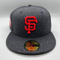 SF Giants NE Fitted (Heather Navy/Red) w/ 1961 ASG Side Patch