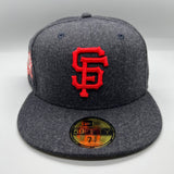 SF Giants NE Fitted (Heather Navy/Red) w/ 1961 ASG Side Patch