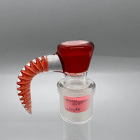 Jarred Bennett Glass 18mm Slide #17 (Pomegranate Over White)