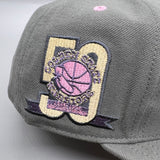 Holiday Sale GS Warriors MN Fitted (Gray/Purple/Pink) w/50th Anniv SP