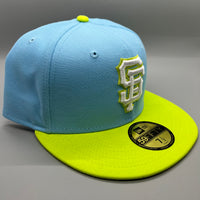 Holiday Sale SF Giants (BabyBlue/NeonGreen) NE Fitted