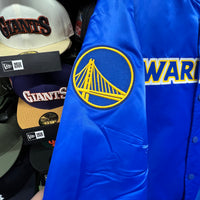 Holiday Sale GS Warriors ProStandard Blue Satin Jacket