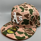 Holiday Sale (Dec 4th) Oakland Athletics NE Fitted (Duck Camo) w/‘89 WS Side Patch