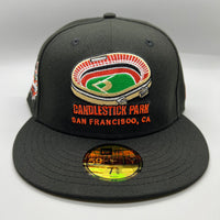 Candlestick Park (Black/Orange) NE Fitted  w/ “TIG” Side Patch