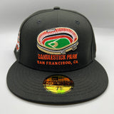 Candlestick Park (Black/Orange) NE Fitted  w/ “TIG” Side Patch