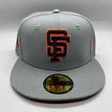 SF Giants NE Fitted (Gray/Black/Orange) w/‘25th Anniv. Side Patch
