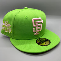 Holiday Sale (Dec 3rd) SF Giants NE Fitted (LimeGreen/Pink) w/‘89 WS SP