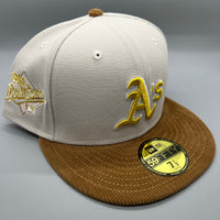 Holiday Sale (Dec 19th) Oakland Athletics NE Fitted (CordVisor) w/‘89 WS Side Patch