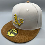 Holiday Sale (Dec 19th) Oakland Athletics NE Fitted (CordVisor) w/‘89 WS Side Patch