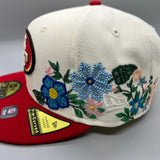 SF 49ers “Tonal Florals” (Cream/Red) NE Fitted