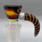 Jarred Bennett Glass Linework 18mm Slide #01 (Black/Fire)