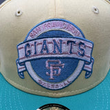 Holiday Sale (Dec 9th) SF Giants NE Fitted (SoftYellow/Turquoise) w/‘61 ASG Side Patch