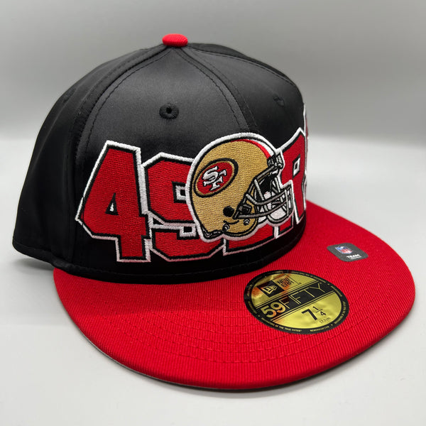 SF 49ers “Satin” (Black/Red) NE Fitted